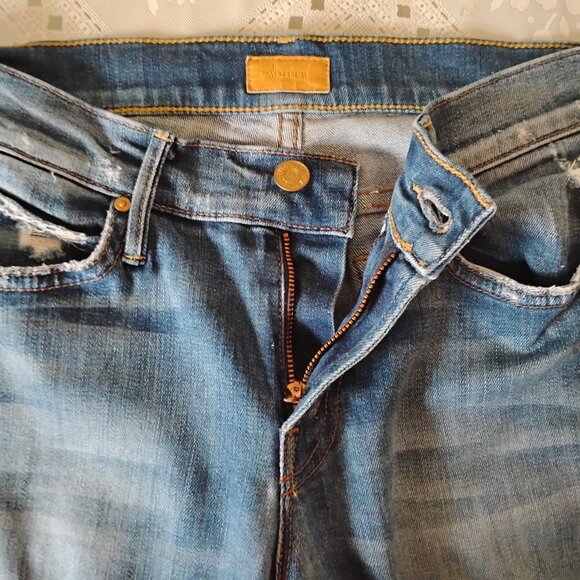 Mother The Ponyboy Cuffed Jeans in Tequila Truth, Size 26 - Picture 7 of 15